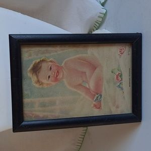 Vintage Baby Morning Glories Print Picture